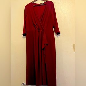 Chaps Maroon Dress size 18